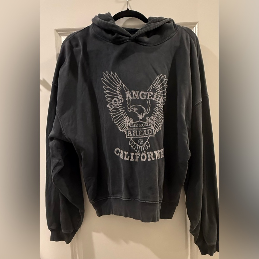 ANINE BING Los Angeles Hoodie Sweatshirt - Size Medium